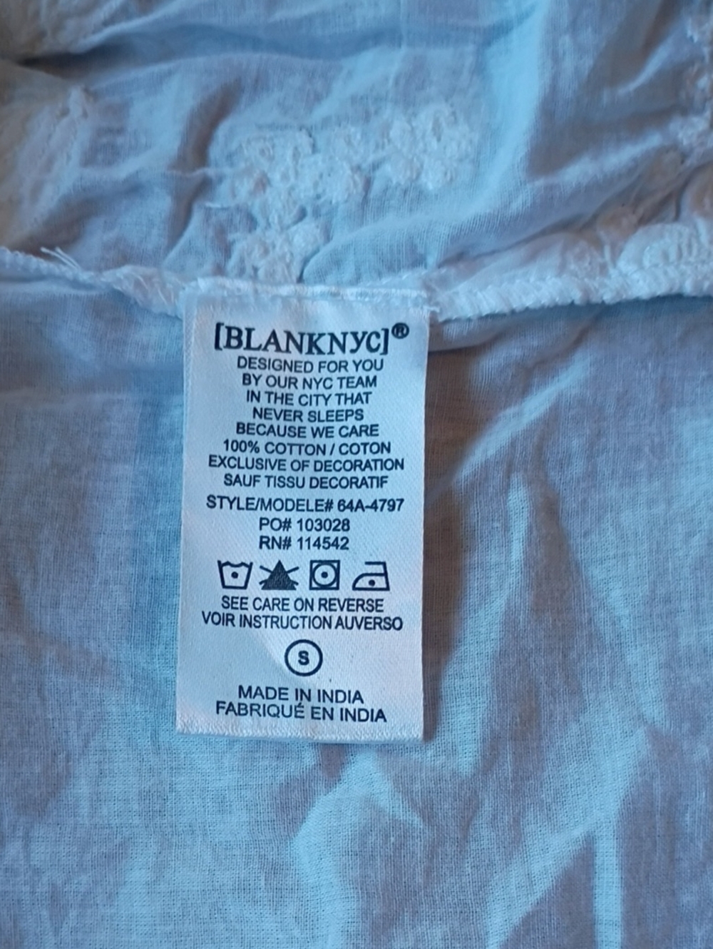 BLANKNYC Off‑Shoulder Embroidered Top - Picture 6 of 9